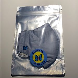 Grey adjustable reusable 100% cotton face mask